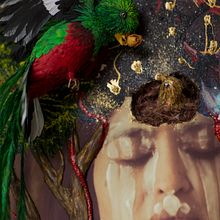 Mi proyecto del curso: Técnicas avanzadas de papercraft: diseñando con papel. QUETZAL. Un proyecto de Diseño, Ilustración tradicional, Artesanía, Escultura y Papercraft de Guadalupe Cadena - 18.05.2023