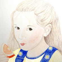 Projects for vibrant portrait drawing with colored pencil. Traditional illustration project by Marianne Larson - 05.20.2023