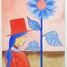 Mon projet du cours : Illustrations oniriques à l'aquarelle. Traditional illustration, Drawing, Watercolor Painting, Children's Illustration, Narrative, and Editorial Illustration project by maelle.gueroult - 05.21.2023