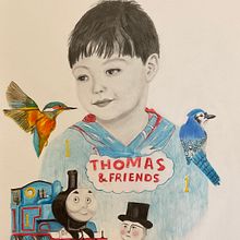My project for course: Illustrated Portrait in Watercolor. Ilustração tradicional, Artes plásticas, Pintura, Desenho, Pintura em aquarela, Desenho de retrato, e Desenho artístico projeto de Ann Lyon - 21.05.2023