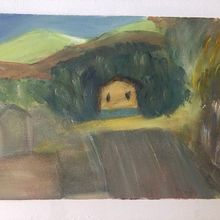 Casa - pintura base. Een project van  Olieverfschilderij van Josefina Quiceno Gutierrez - 21.05.2023