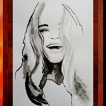 Mi proyecto del curso: Pintura artística con tinta china. Traditional illustration, Fine Arts, Painting, Pencil Drawing, Portrait Drawing, Artistic Drawing & Ink Illustration project by Adela Arsuaga - 05.22.2023