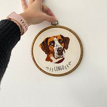 Mi proyecto del curso: Retratos de mascotas: técnicas para bordar pelaje. Een project van Craft, Borduurwerk y Textielontwerp van Juanita Pinzón García - 13.05.2023