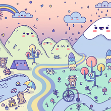 Kawaii PNW. Character Design, Digital Illustration, and Manga project by jacenta.holtsclaw - 05.18.2023