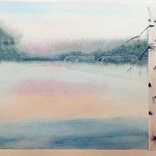 Mi proyecto del curso: Paisajes atmosféricos en acuarela. Fine Arts, Painting, and Watercolor Painting project by Julia Paniagua Román - 05.22.2023