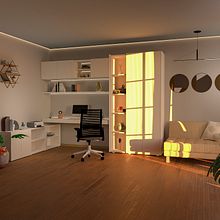 Mi proyecto del curso: Renderizado fotorrealista con SketchUp y V-Ray Next. Interior Architecture, Interior Design, Decoration, Interior Decoration, and Retail Design project by María Ortega López - 05.22.2023