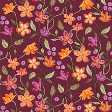 Mi proyecto del curso: Diseño de estampados con la técnica del tresbolillo. Traditional illustration, Pattern Design, and Printing project by Nati Tello - 05.22.2023
