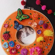 Mi proyecto del curso: Bordado en doble bastidor con puntadas en relieve . Broderie și Design textil de Lupita Gálvez - 05.22.2023