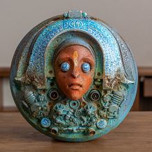Mi proyecto del curso: Escultura y color: técnicas de policromía. Cuatro versiones de Tika.. Un proyecto de Artesanía, Bellas Artes, Escultura y Pintura decorativa de Tomas Barcelo - 23.12.2022