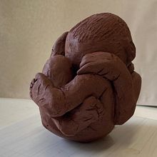 Escultura de barro feto - volumen Ein Projekt aus dem Bereich Skulptur von Gemma Cardenal Giménez - 23.05.2023