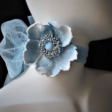 Velvet and Tulle Wild Rose Chokers. Textile Design, Textile D, eing, Accessor, and Design project by Svetlana Faulkner - 05.23.2023