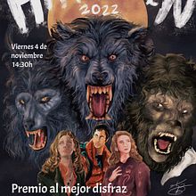 Cartel de Halloween 2022. Un proyecto de Ilustración digital, Ilustración tradicional, Diseño de carteles, Cine, vídeo y televisión de Grauer Fuchs - 30.10.2022