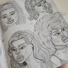 Mi proyecto del curso: Sketchbook de retrato: explora el rostro humano. Sketching, Drawing, Portrait Drawing, Artistic Drawing, and Sketchbook project by Zuleidy De freitas - 03.23.2023