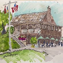 My project for course: Expressive Architectural Sketching with Colored Markers. Een project van  Schetsen,  Tekening,  Architecturale illustratie, Sketchbook y  Illustratie met inkt van Terry Collins - 23.05.2023