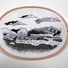 My project for course: Introduction to Blackwork Embroidery. Embroider, and Textile Design project by lomi - 05.23.2023