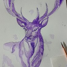 Ciervo. Ilustração tradicional projeto de Diana Elizabeth Gómez - 24.05.2023