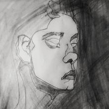 Women In Dark. Traditional illustration, Portrait Drawing, Artistic Drawing, and Drawing project by vinit pandey - 05.24.2023