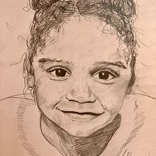 My project for course: Graphite Line Drawing for Portrait Sketchbooking. Projekt z dziedziny Sketching,  R, sunek i Portret użytkownika Elrien Liebenberg - 24.05.2023