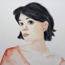 My project for course: Watercolor Portrait from a Photo. Traditional illustration, Watercolor Painting, and Portrait Drawing project by Joana Angelova - 05.18.2023