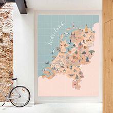 The Netherlands - Illustrated map . Un progetto di Illustrazione tradizionale di karin_177739 - 24.05.2023