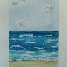 Seascapes . Pintura em aquarela projeto de Bonnie Cameron - 24.05.2023