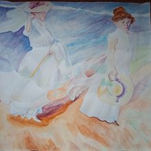 Repaint oil painting in watercolor. Watercolor Painting, and Painting project by Tia y Jose - 05.24.2023