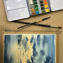Watercolor painting . Un progetto di Pittura ad acquerello di Farya - 25.05.2023