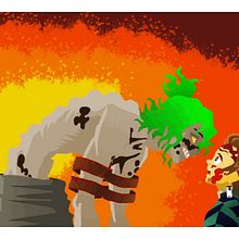 Demon Slayer - Gyuutaro vs Tanjiro. Un progetto di Design, Illustrazione tradizionale, Motion graphics, Animazione, Direzione artistica, Character design, Costume design, Belle arti, Graphic design, Lighting design, Street Art, Animazione di personaggi, Animazione 2D, Bozzetti, Creatività, Disegno, Design di poster , Illustrazione digitale, Stor, telling, Gestione di un portfolio, Videogiochi, Arte concettuale, Disegno di ritratti, Disegno digitale, Pittura digitale, Sketchbook, Disegno anatomico e Narrativa di zeltic_voltra - 25.05.2023