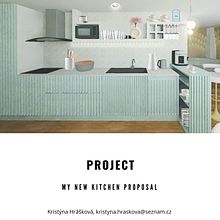 My project for course: Kitchen Design and Decoration. Un proyecto de Arquitectura interior, Diseño de interiores, Decoración de interiores, Interiorismo y Diseño de espacios de Kristýna Hrášková - 25.05.2023