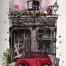My project for course: Expressive Architectural Sketching with Colored Markers. Een project van  Schetsen,  Tekening,  Architecturale illustratie, Sketchbook y  Illustratie met inkt van m cheu - 25.05.2023