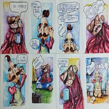 Mi proyecto del curso: Humor gráfico: danos la tira nuestra de cada día. Traditional illustration, Comic, Pencil Drawing, Drawing, and Narrative project by Victor Lozada Aguilar - 05.26.2023