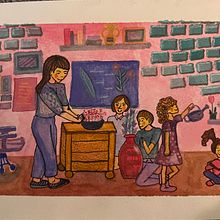 My project for course: Playful Illustration with Watercolor & Colored Pencils. Traditional illustration, Painting, Watercolor Painting, Portrait Drawing, and Colored Pencil Drawing project by Steph - 05.26.2023