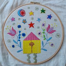 My project for course: Contemporary Embroidery With Traditional Mexican Needlework. Projekt z dziedziny Craft,  Haft,  Tkactwo, Wzornictwo tekst i liów użytkownika irene ventura - 26.05.2023