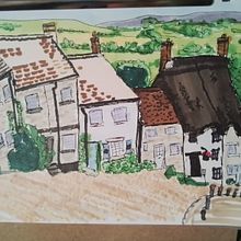 Gold Hill 2000 from my pictures. Sketching, and Architectural Illustration project by Lyne Trott - 05.26.2023