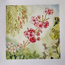 My project for course: Negative Watercolor Painting for Botanical Illustration. Traditional illustration, Watercolor Painting, and Botanical Illustration project by Eve Jackson - 05.24.2023