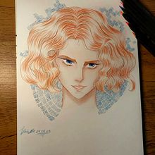 Meu projeto do curso: Desenho de retratos vibrantes com lápis de cor. Desenho, Desenho de retrato, Sketchbook, e Desenho com lápis de cor projeto de Laís - 28.05.2023