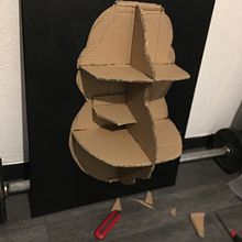 Mon projet du cours : Sculptures en carton pour débutants  Gorille au cigare. Un progetto di Character design, Artigianato, Belle arti e Scultura di Jean-luc Kazandjian - 28.05.2023
