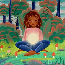 My project for course: Children’s Illustration with Procreate: Paint Magical Scenes. Traditional illustration, Digital Illustration, Children's Illustration, Digital Painting, and Picturebook project by 7daisy_co_us_7 - 05.27.2023