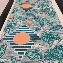 My project for course: Screen Printing Techniques for Patterns and Illustrations. Projekt z dziedziny Design, Craft, Projektowanie graficzne, Architektura wnętrz, Projektowanie wnętrz, Dekoracja wnętrz i DIY użytkownika elizabethlovin - 26.05.2023