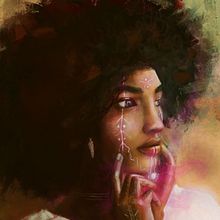 My project for course: Powerful Female Characters: Illustrating Confidence and Diversity. Een project van Traditionele illustratie, Schilderij, Digitale illustratie, Digitale tekening y  Digitaal schilderij van Juan R - 29.05.2023
