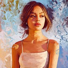 She is Lily Maymac - Online Course: Mastering Digital Portraits for Beginners on Domestika - Project by Rod Lovell. Design, Traditional illustration, Advertising, Pencil Drawing, Drawing, Portrait Drawing, Realistic Drawing, Artistic Drawing, Digital Drawing, Figure Drawing, Colored Pencil Drawing, Digital Illustration, Painting, Watercolor Painting, Acr, lic Painting, Oil Painting, Digital Painting, Gouache Painting, Matte Painting, Decorative Painting, Br, ing, Identit, Instagram, and Photograph project by Rod Lovell - 04.28.2023