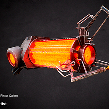Gravity Gun Half-Life 2. 3D Modeling, 3D, and Design project by Manuel Pintor Calero - 04.05.2023