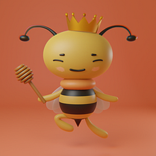 Abejita. Traditional illustration, Character Design, Digital Illustration, 3D Modeling, and Manga project by Ramón Martínez García - 05.30.2023