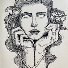 Rose Trap ⚶. Traditional illustration, Digital Illustration, and Tattoo Design project by Osa Barbosa - 05.30.2023