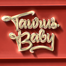 Taurus Baby: Designing 3D Chrome Letters in Procreate. Un proyecto de Tipografía y Diseño tipográfico de Carly Snowdon - 30.05.2023