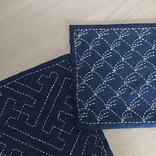 Il mio progetto del corso: Introduzione al sashiko giapponese. Projekt z dziedziny  Haft,  Tkactwo, DIY, Upc, cling, Wzornictwo tekst i liów użytkownika laura palavera - 31.05.2023