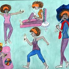 Mi proyecto del curso: Creación de personajes a partir de dibujos de observación. Un proyecto de Ilustración tradicional, Diseño de personajes, Dibujo y Sketchbook de Ana Moreno - 01.06.2023