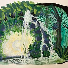 Fantasie landschap . Ilustração tradicional projeto de Tonneke Van Roosmalen - 01.06.2023