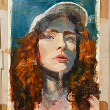Meu projeto do curso: Retratos contemporâneos a óleo. Un proyecto de Ilustración tradicional, Bellas Artes, Pintura y Pintura al óleo de Jessica Strassburger - 01.06.2023