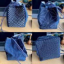 Sashiko project bag. Un progetto di Ricamo e Cucito di malin_hillevi - 01.06.2023